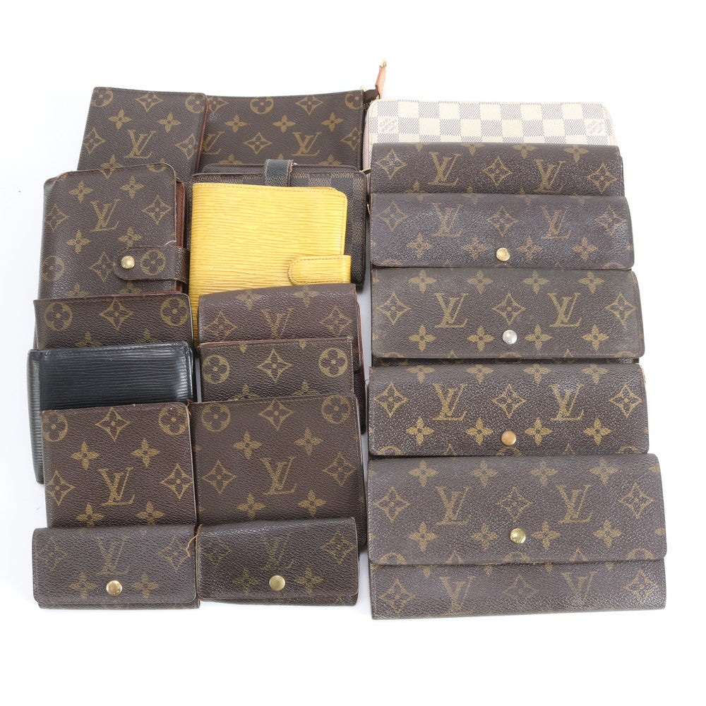 まとめ 19点 セット ルイヴィトン モノグラム ダミエ エピ レザー 長財布 二つ折り ウォレット キーケース RRR DS45-7