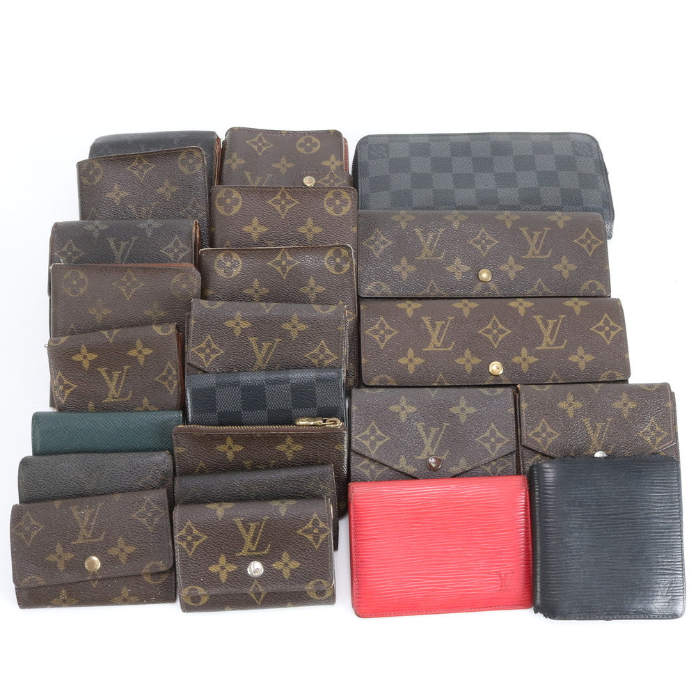 まとめ 23点 セット ルイヴィトン モノグラム ダミエ エピ レザー 長財布 二つ折り ウォレット キーケース RRR DS45-6