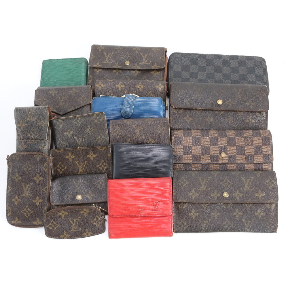 まとめ 18点 セット ルイヴィトン モノグラム ダミエ エピ レザー 長財布 二つ折り ウォレット キーケース RRR DS45-2