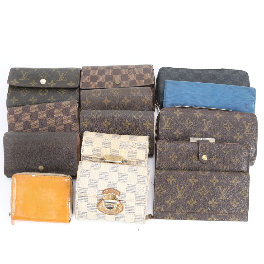 まとめ 14点 セット ルイヴィトン モノグラム ダミエ エピ レザー 長財布 二つ折り ウォレット キーケース RRE DS45-1