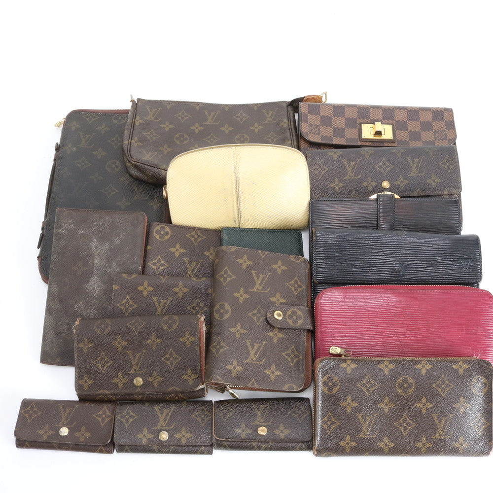 まとめ 18点 セット ルイヴィトン モノグラム ダミエ エピ レザー 長財布 二つ折り ウォレット キーケース RRE DS45-3