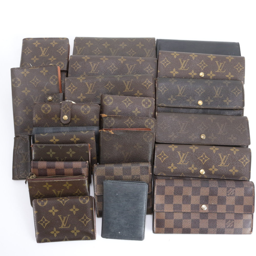 まとめ 24点 セット ルイヴィトン モノグラム ダミエ エピ レザー 長財布 二つ折り ウォレット キーケース RRE DS45-4