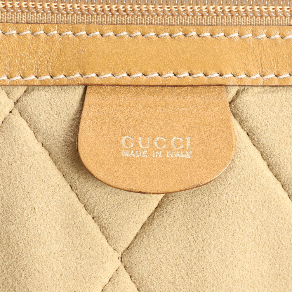 美品 グッチ GGキャンバス レザー ボストン バッグ 出張 旅行 トート キャリー ブラウン 茶色 メンズ MEM DT12-6