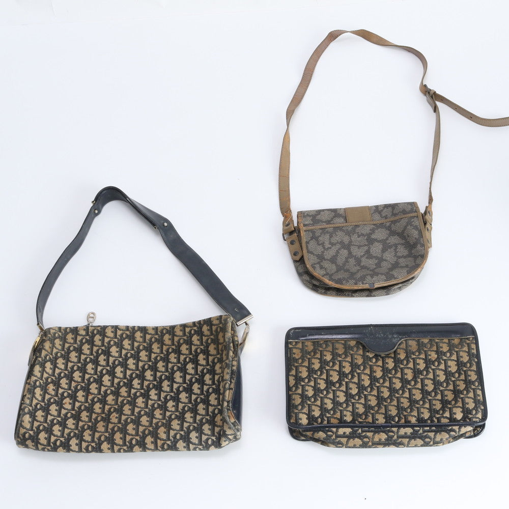 まとめ 3点 セット クリスチャンディオール YSL トロッター レザー ショルダーバッグ ハンド トート レディース MEE DT41-4