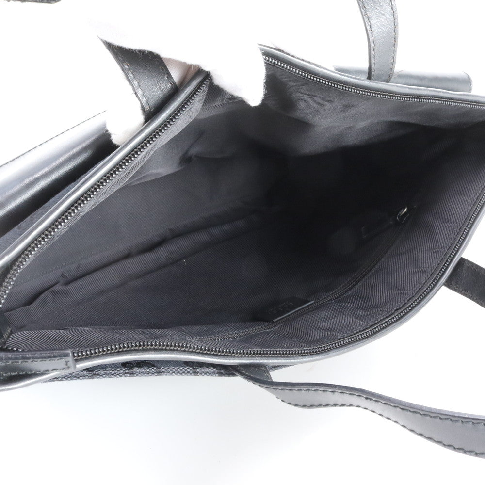 美品 グッチ GGキャンバス 015 3712 レザー ビジネス バッグ 書類鞄 ブリーフケース トート 通勤 ブラック 黒 A4 メンズ EEE DT40-6