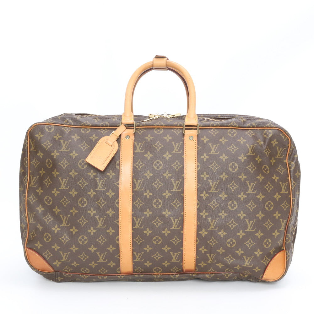 美品 ルイヴィトン モノグラム サック トロワポッシュ M41375 レザー ボストン バッグ 出張 旅行 トート トラベル メンズ RWE DT49-4