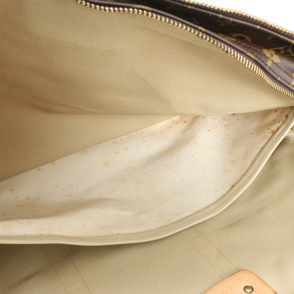 美品 ルイヴィトン モノグラム サック トロワポッシュ M41375 レザー ボストン バッグ 出張 旅行 トート トラベル メンズ RWE DT49-4