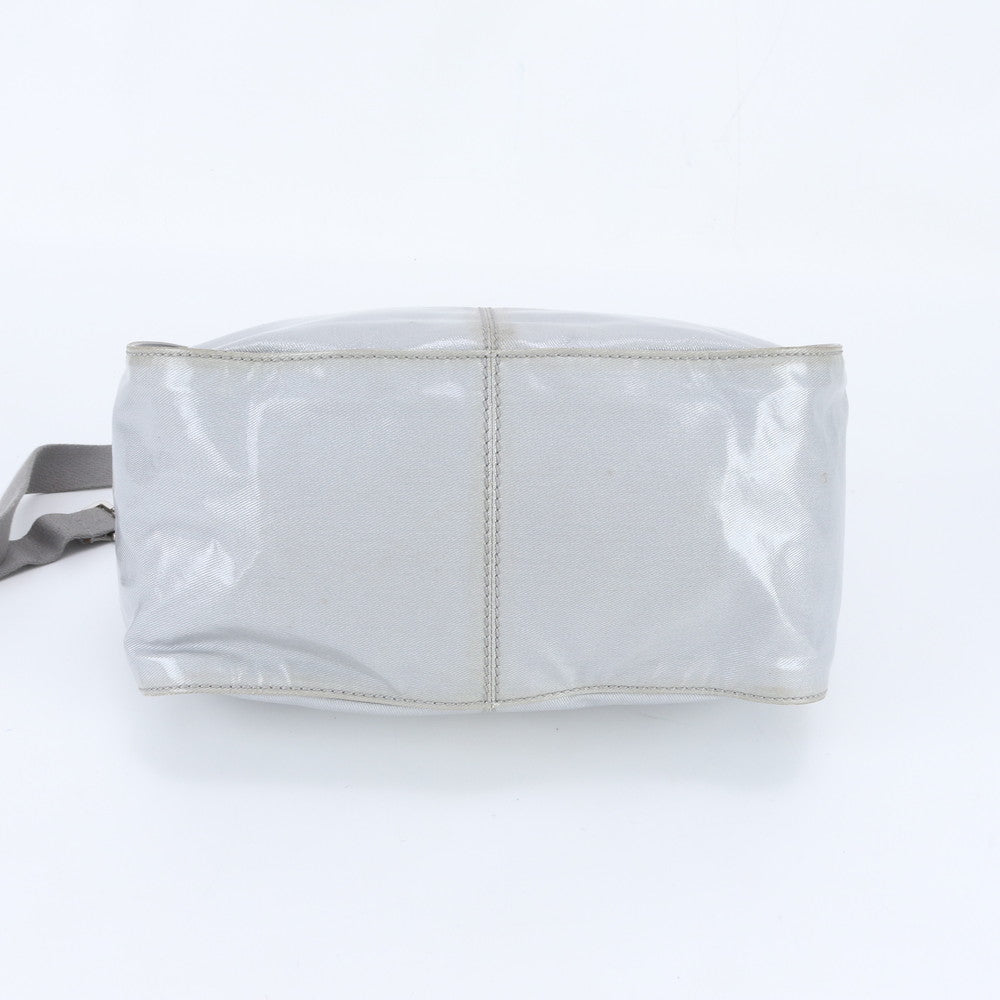 美品 トッズ Gライン レザー 2WAY トート バッグ 斜め掛け ショルダー ハンド グレー レディース EWE DV62-1