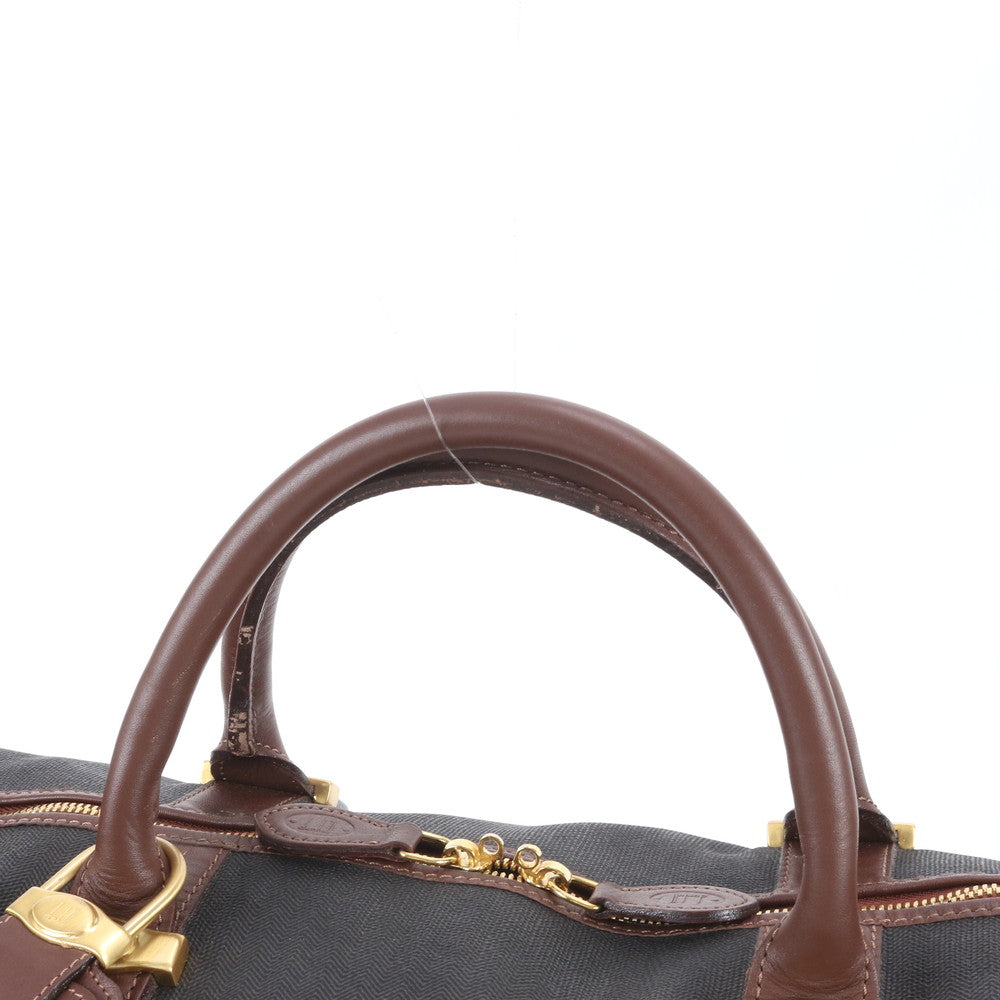 美品 ダンヒル レザー 2WAY ボストン バッグ 斜め掛け ショルダー 出張 旅行 トート トラベル ブラウン メンズ RWE DV65-7