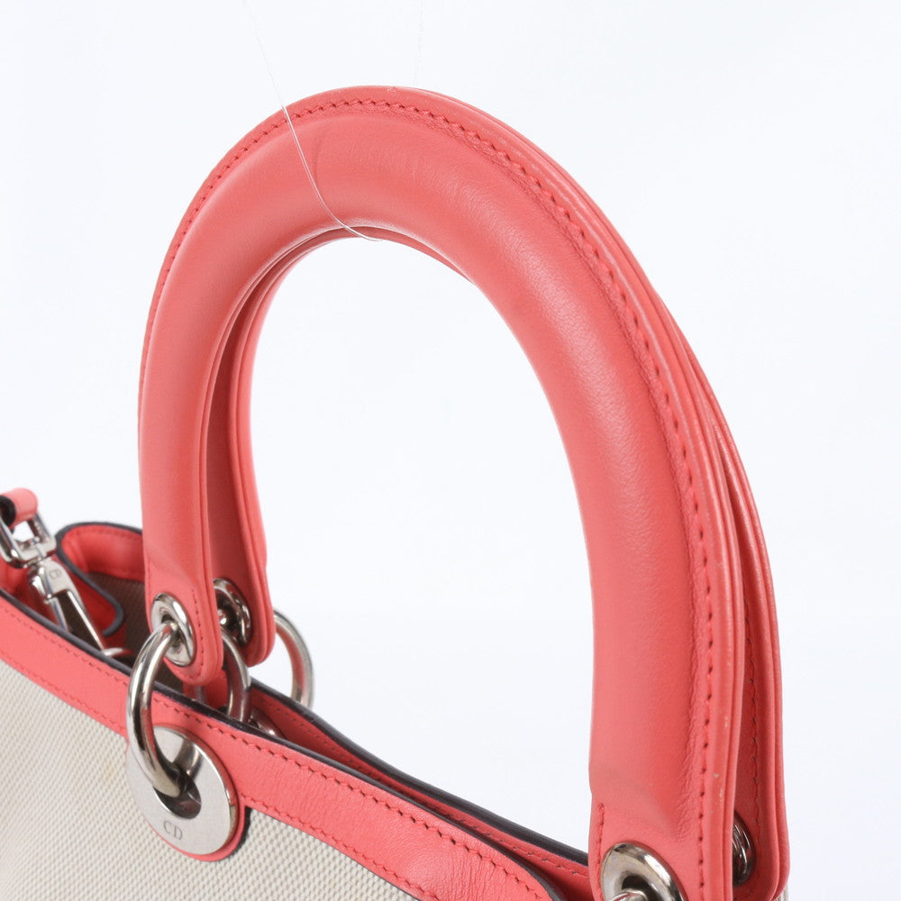 美品 クリスチャンディオール ディオリッシモ レザー 2WAY ショルダーバッグ 肩掛け トート ハンド A4 レディース RBE DV70-7