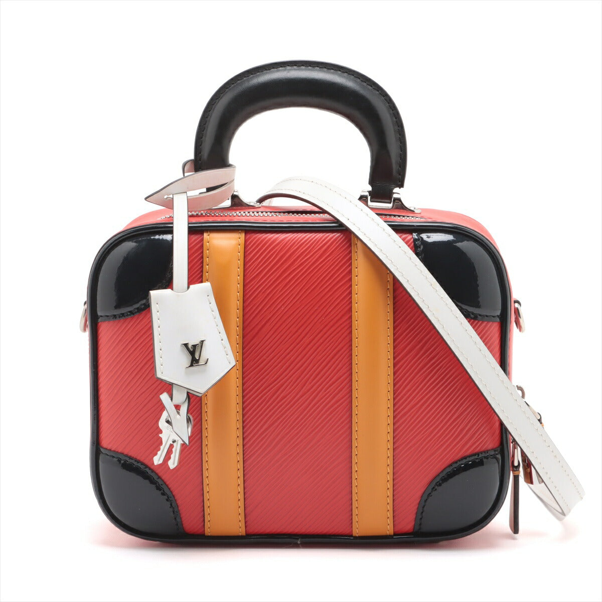 極美品 ルイヴィトン エピ ヴァリゼット BB ルージュ M55524 レザー 2WAY 斜め掛け ハンド トート 本革 レディース MMM BM28-5