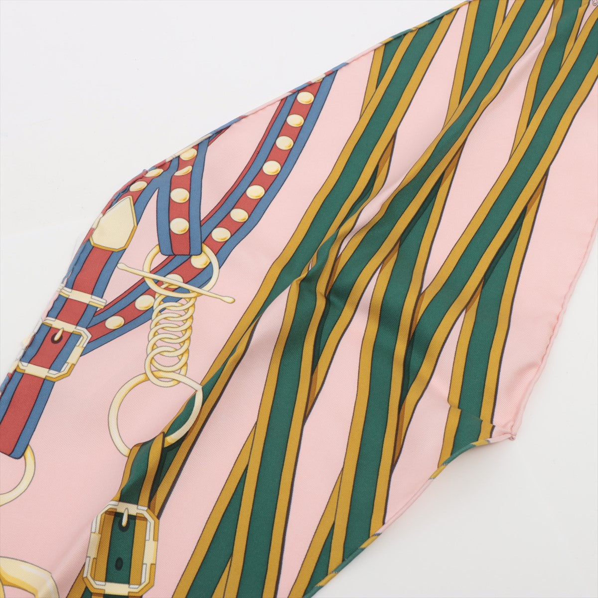 新品同様 エルメス ロザンジュ Grand Tralala グラン トゥラララ スカーフ シルク ピンク レディース メンズ MMM BO50-3