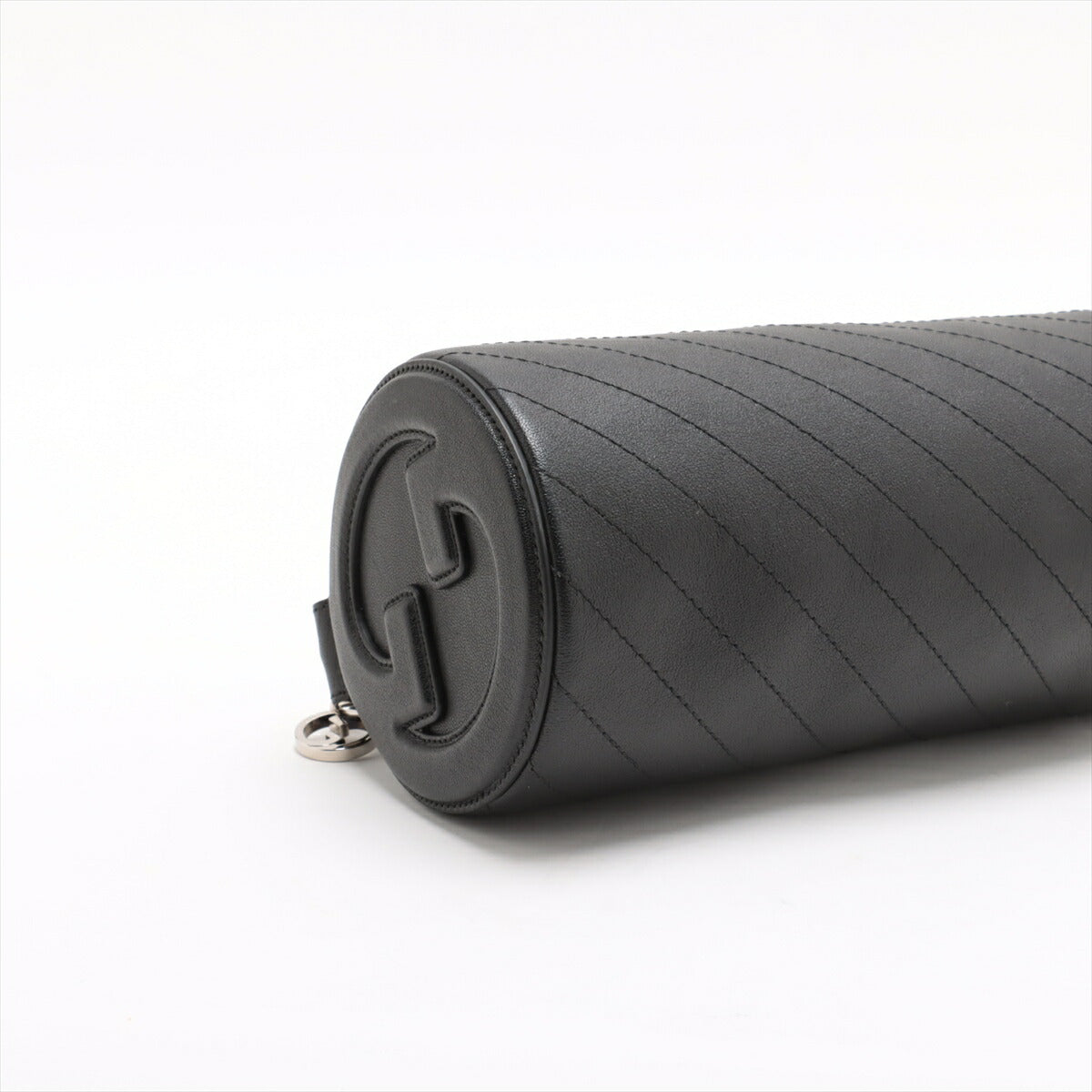 新品同様 グッチ ブロンディ 760169 レザー ショルダーバッグ 肩掛け トート ハンド 本革 ブラック 黒 レディース MMM BX50-66