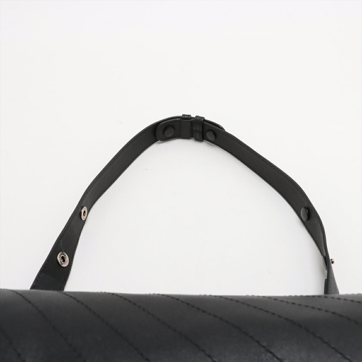 新品同様 グッチ ブロンディ 760169 レザー ショルダーバッグ 肩掛け トート ハンド 本革 ブラック 黒 レディース MMM BX50-66