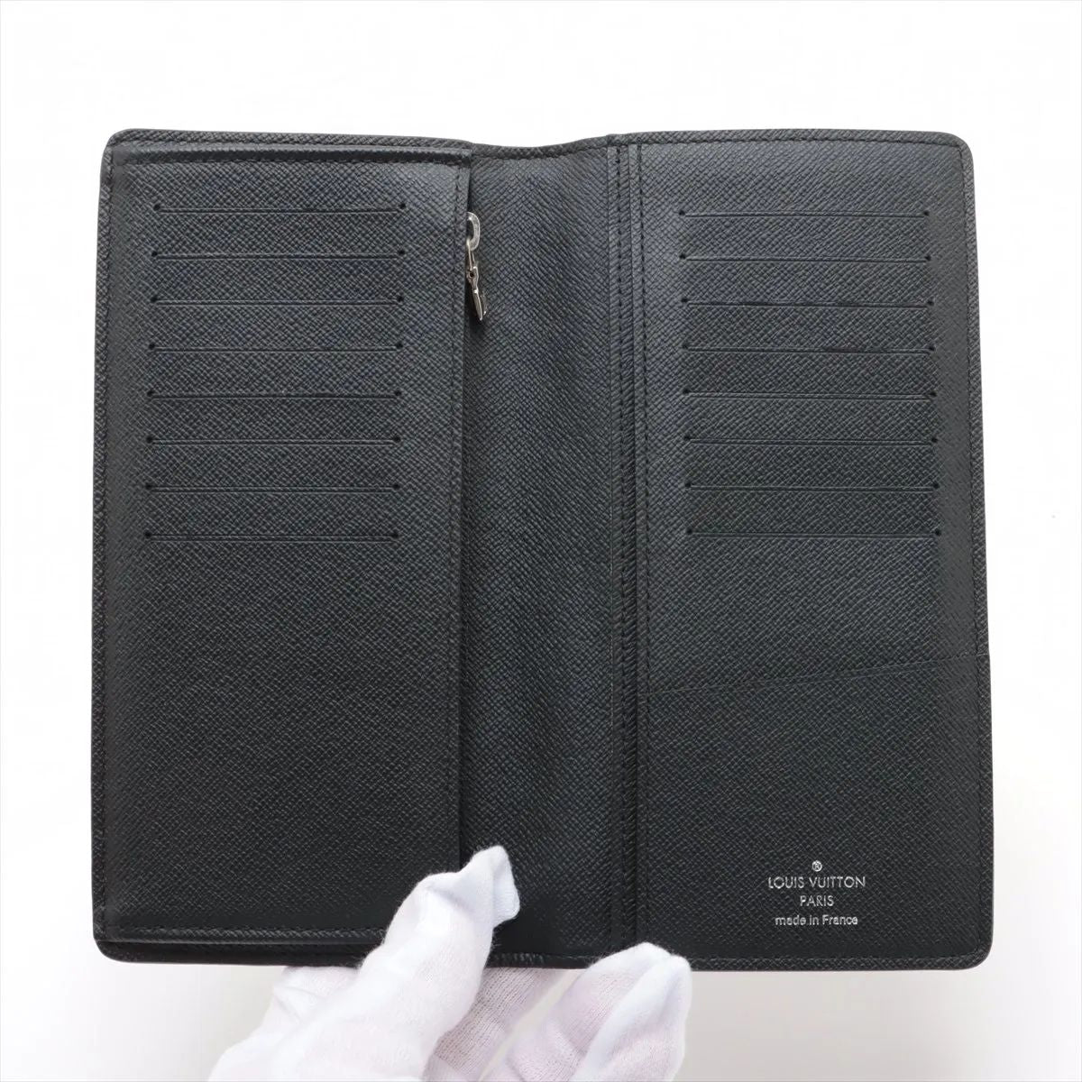 美品 ルイヴィトン ダミエ グラフィット ポルトフォイユ ブラザ N64438 レザー 長財布 二つ折り ウォレット メンズ MMM CE50-6