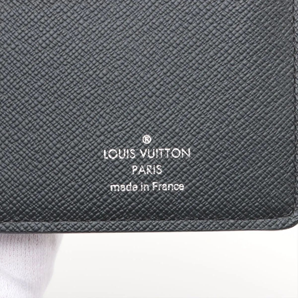 美品 ルイヴィトン ダミエ グラフィット ポルトフォイユ ブラザ N64438 レザー 長財布 二つ折り ウォレット メンズ MMM CE50-6