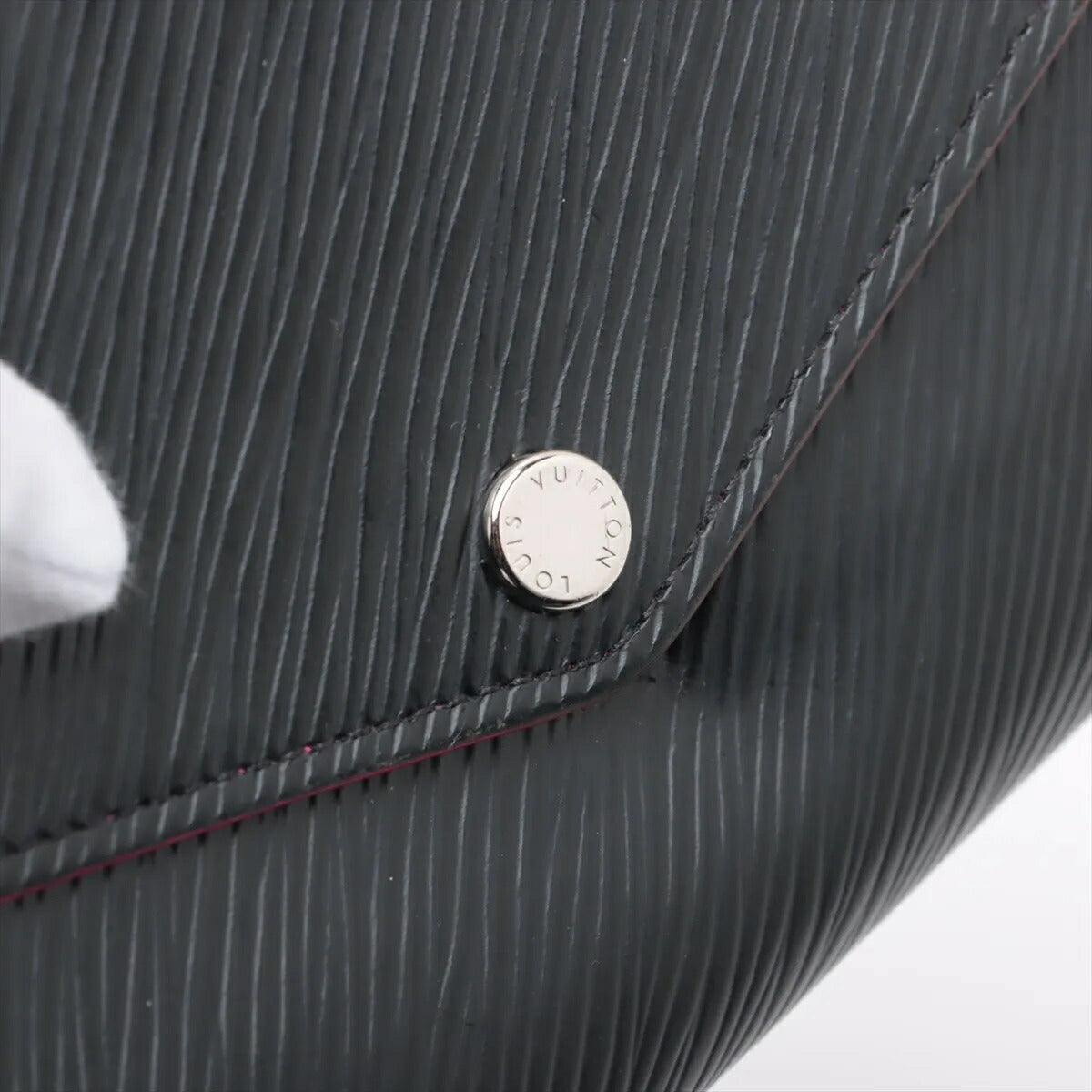 美品 ルイヴィトン エピ ポルトフォイユ サラ ノワール ホットピンク M64322 レザー 長財布 ウォレット レディース MMM CF50-11