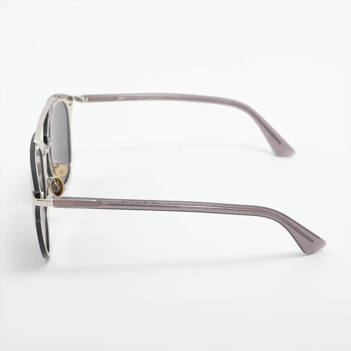 美品 クリスチャン ディオール メタル シルバー アイウェア 眼鏡 サングラス メンズ レディース MMM CP51-1