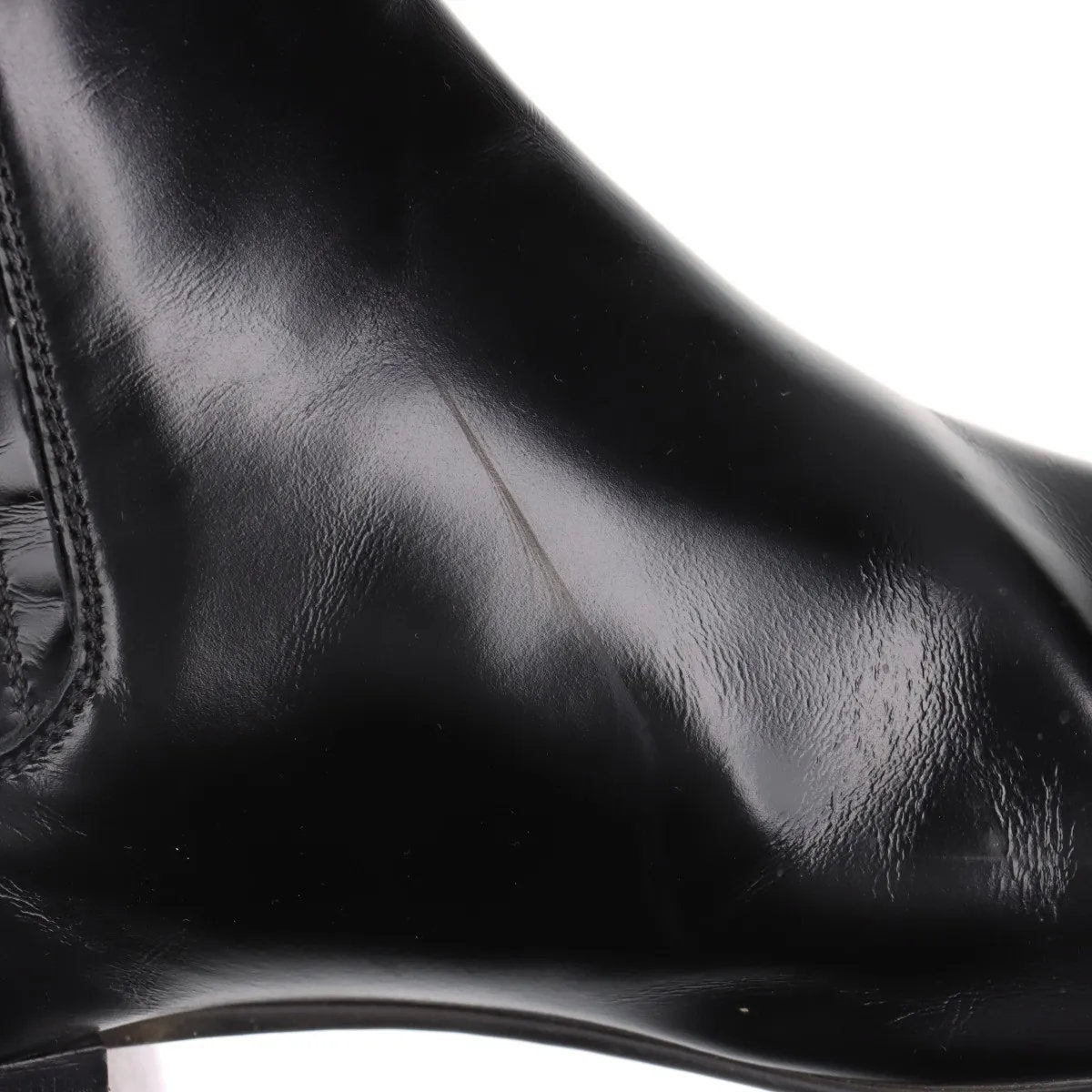 美品 ルイヴィトン 6 1/2 レザー ショート ブーツ 靴 シューズ 革靴 紳士 本革 ブラック 黒 メンズ MMM CQ50-8