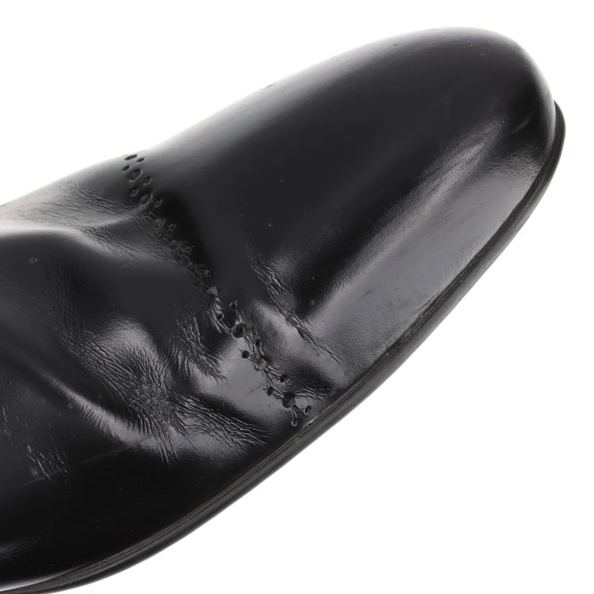 美品 ルイヴィトン 6 1/2 レザー ショート ブーツ 靴 シューズ 革靴 紳士 本革 ブラック 黒 メンズ MMM CQ50-8