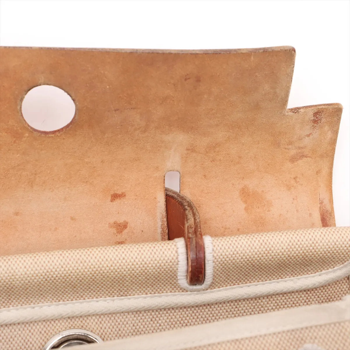 美品 エルメス エールバッグ アド PM トワルアッシュ レザー 2WAY トート バッグ 通勤 リュック メンズ レディース MMM CR51-7