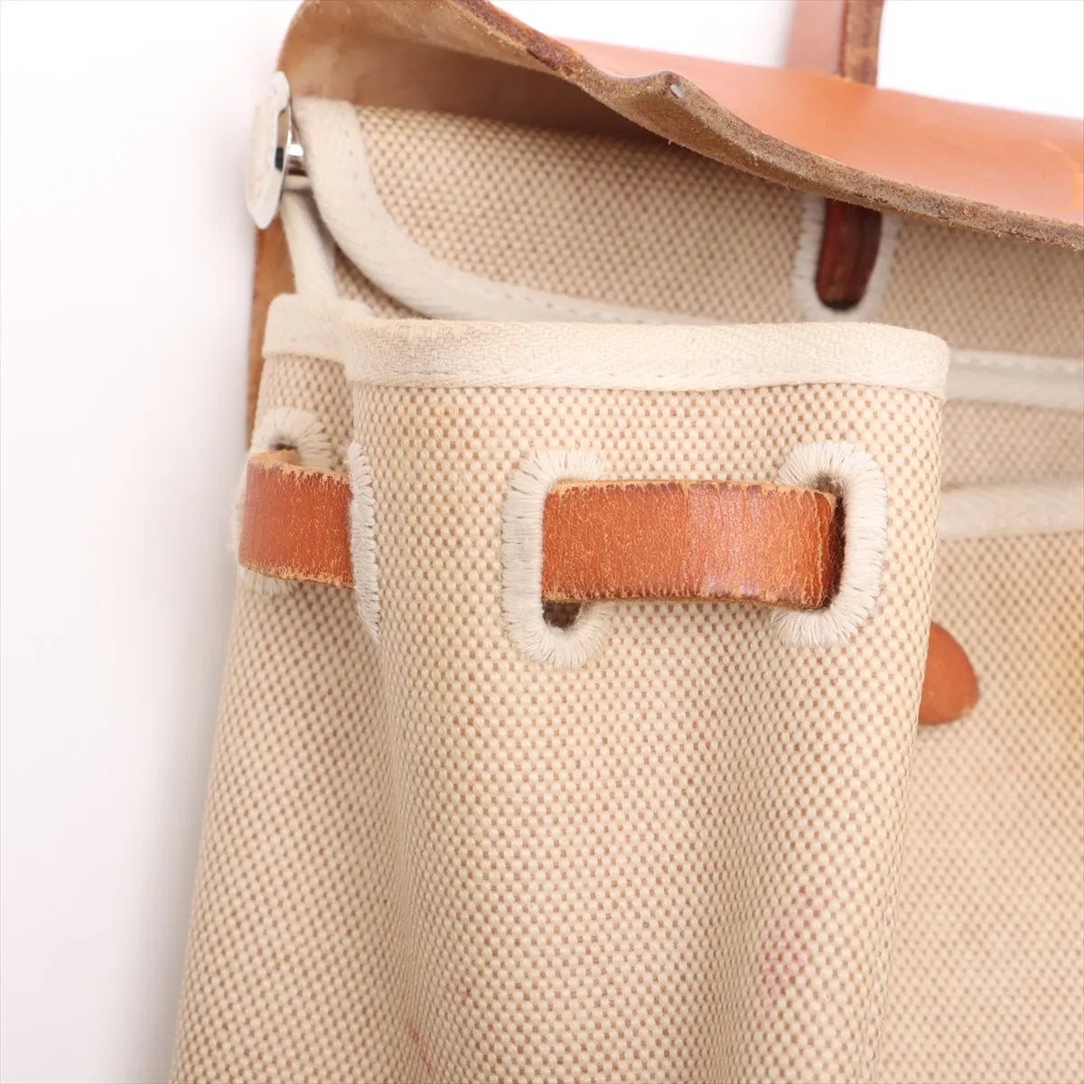 美品 エルメス エールバッグ アド PM トワルアッシュ レザー 2WAY トート バッグ 通勤 リュック メンズ レディース MMM CR51-7