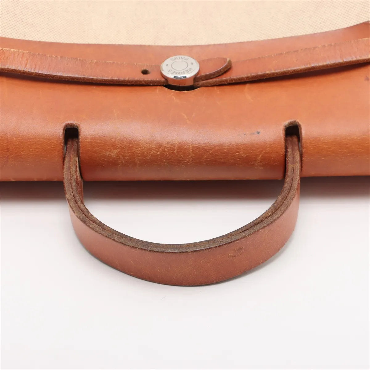 美品 エルメス エールバッグ アド PM トワルアッシュ レザー 2WAY トート バッグ 通勤 リュック メンズ レディース MMM CR51-7