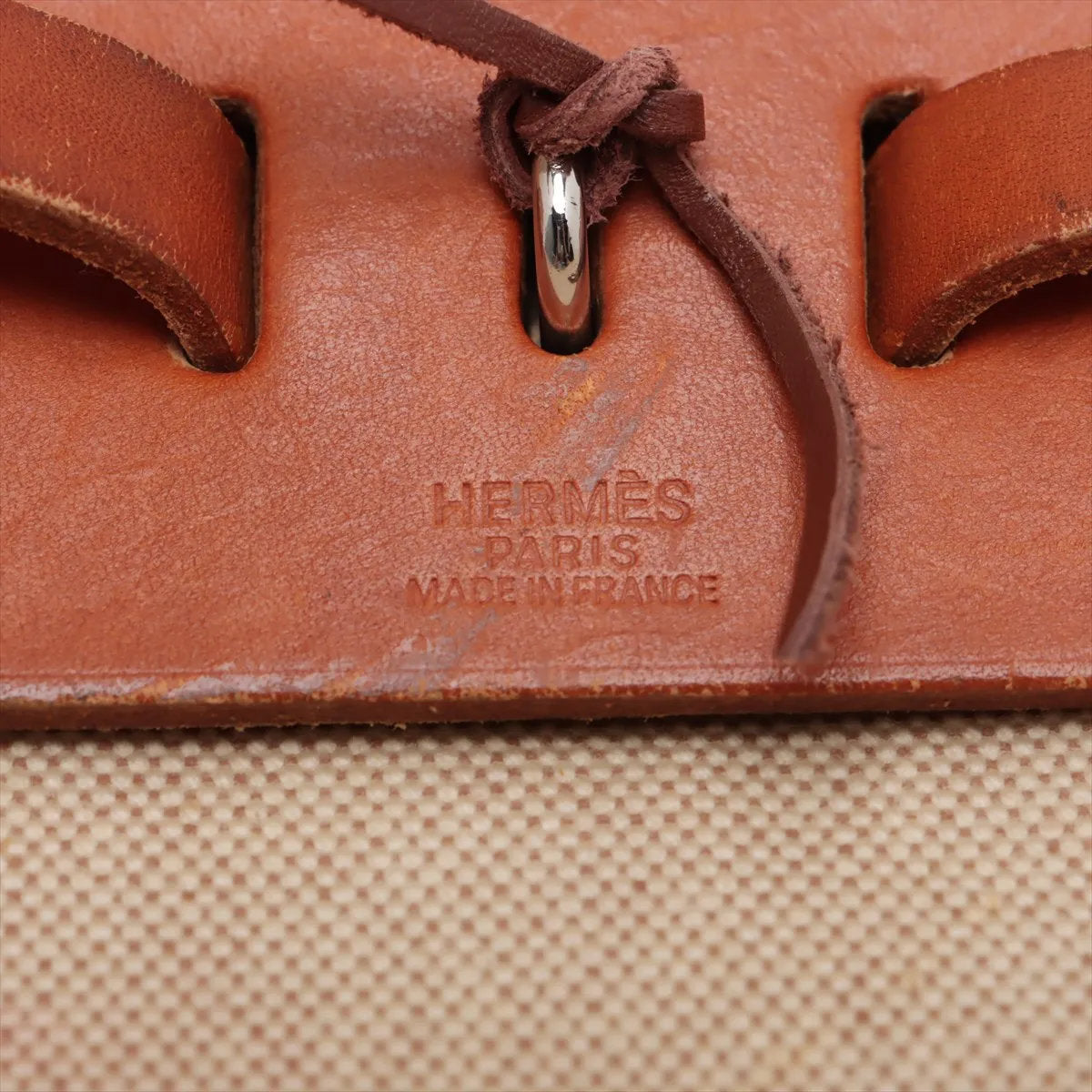 美品 エルメス エールバッグ アド PM トワルアッシュ レザー 2WAY トート バッグ 通勤 リュック メンズ レディース MMM CR51-7