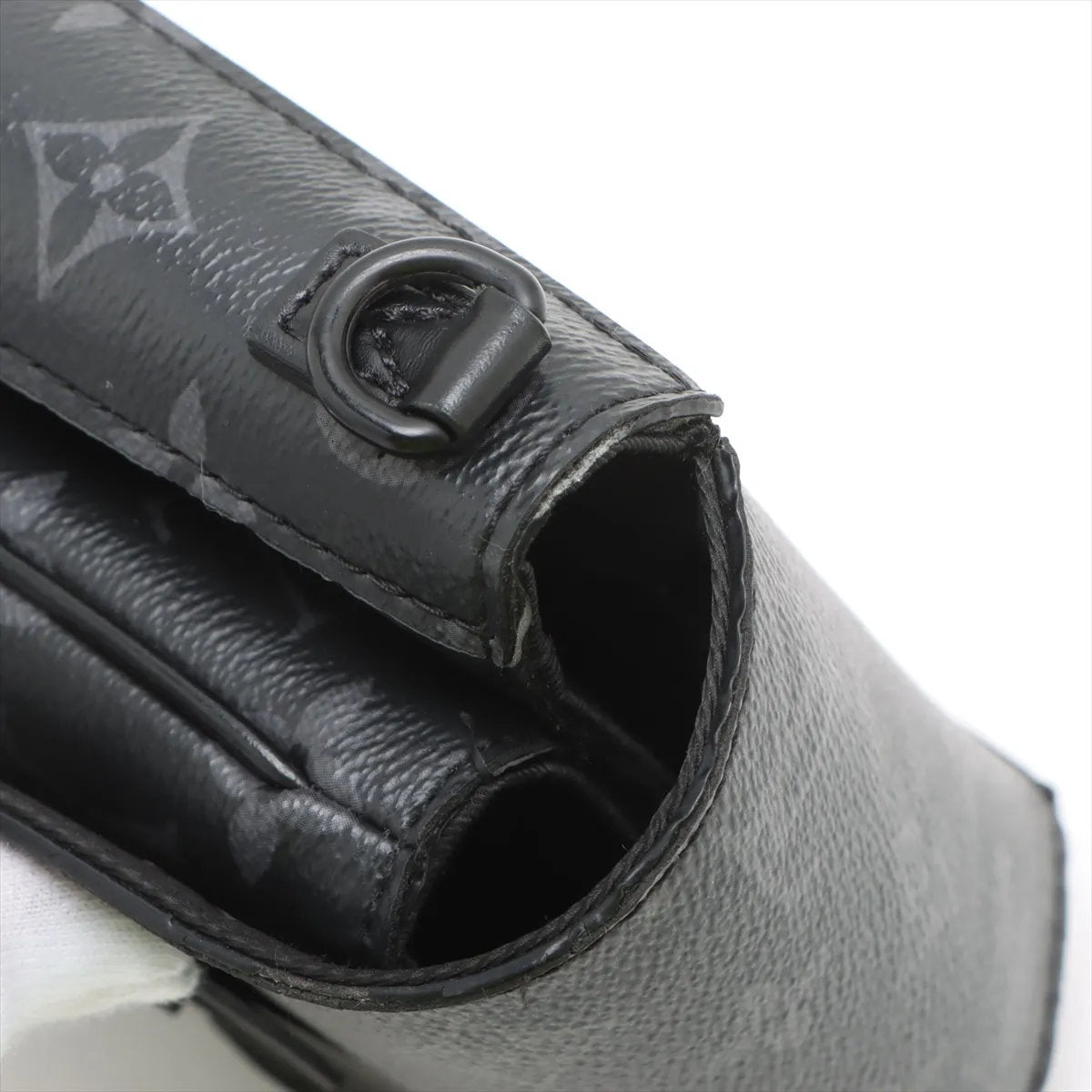 極美品 現行品 ルイヴィトン RFID モノグラム エクリプス Sロック ヴェルティカル ウェアラブル ウォレット レザー メンズ EEE CV51-4