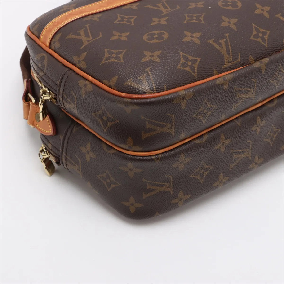 美品 ルイヴィトン モノグラム リポーター PM M45254 レザー ショルダーバッグ 斜め掛け クロスボディ トート レディース EEE CV52-1