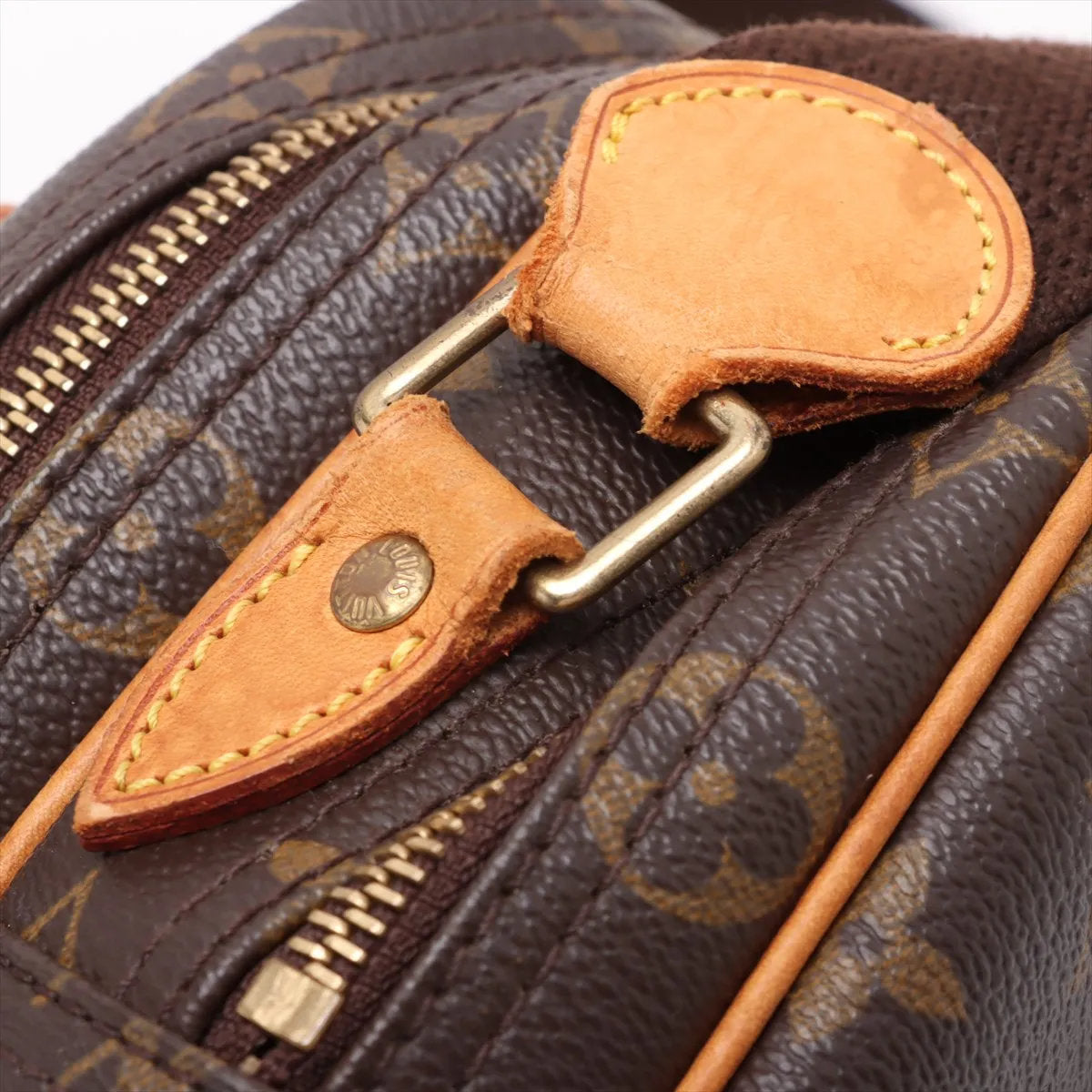 美品 ルイヴィトン モノグラム リポーター PM M45254 レザー ショルダーバッグ 斜め掛け クロスボディ 本革 レディース EEE CV52-7