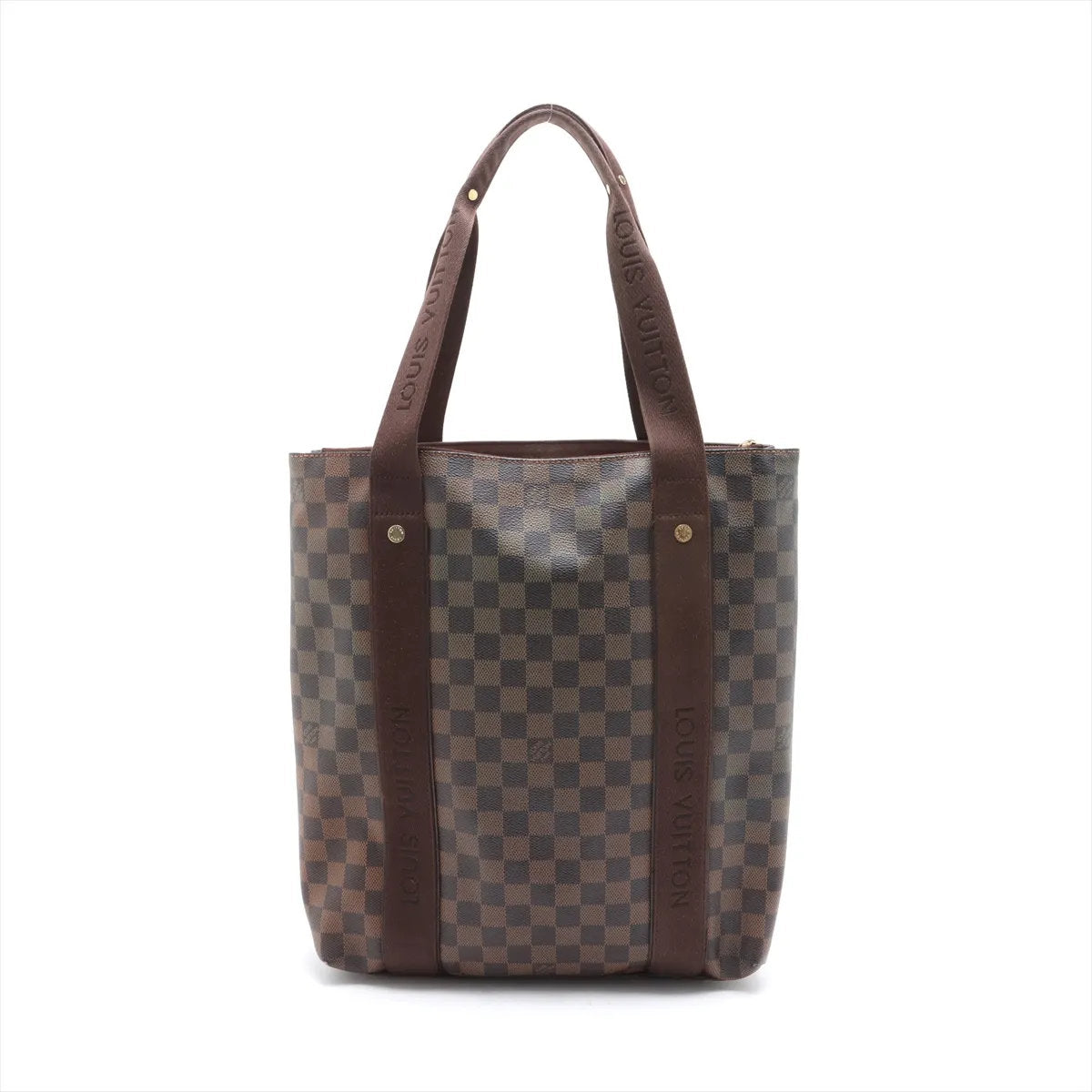 美品 ルイヴィトン ダミエ カバ ボブール N52006 レザー トート バッグ ショルダー ビジネス 通勤 書類鞄 A4 メンズ EEE CV52-8