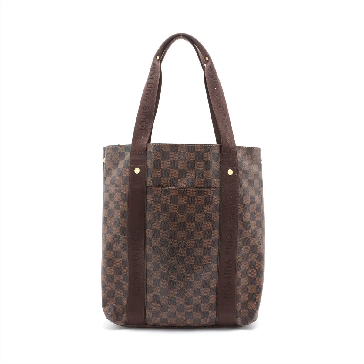 美品 ルイヴィトン ダミエ カバ ボブール N52006 レザー トート バッグ ショルダー ビジネス 通勤 書類鞄 A4 メンズ EEE CV52-8