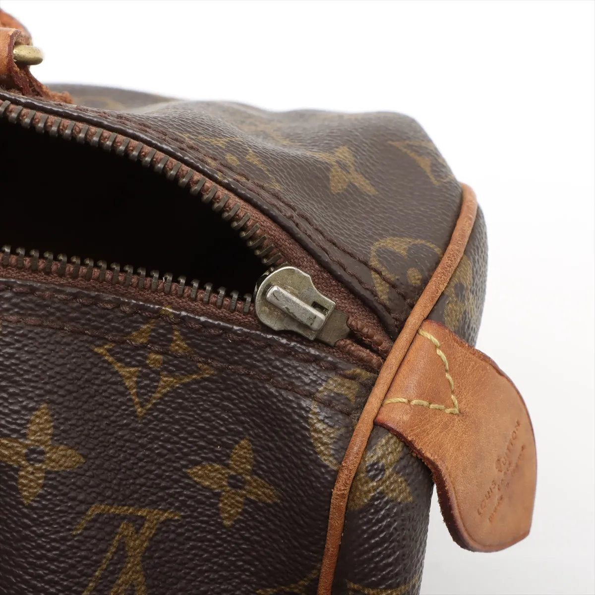 ルイヴィトン モノグラム スピーディ 30 M41526 レザー ミニ ボストン ハンドバッグ トート ブラウン 茶色 レディース EEE CV53-3