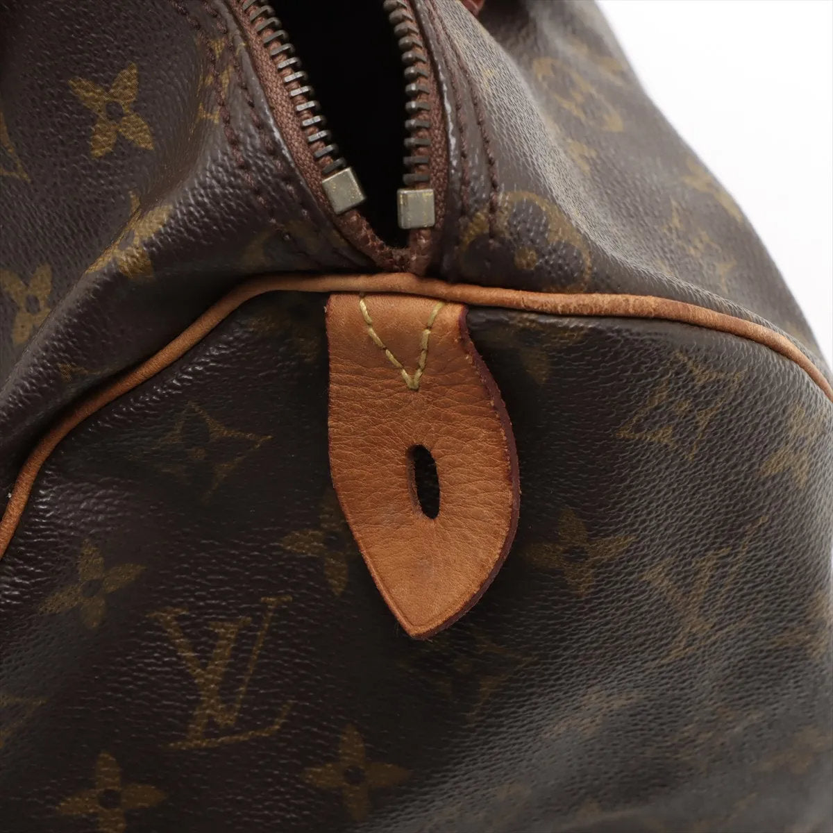 ルイヴィトン モノグラム スピーディ 30 M41526 レザー ミニ ボストン ハンドバッグ トート ブラウン 茶色 レディース EEE CV53-3
