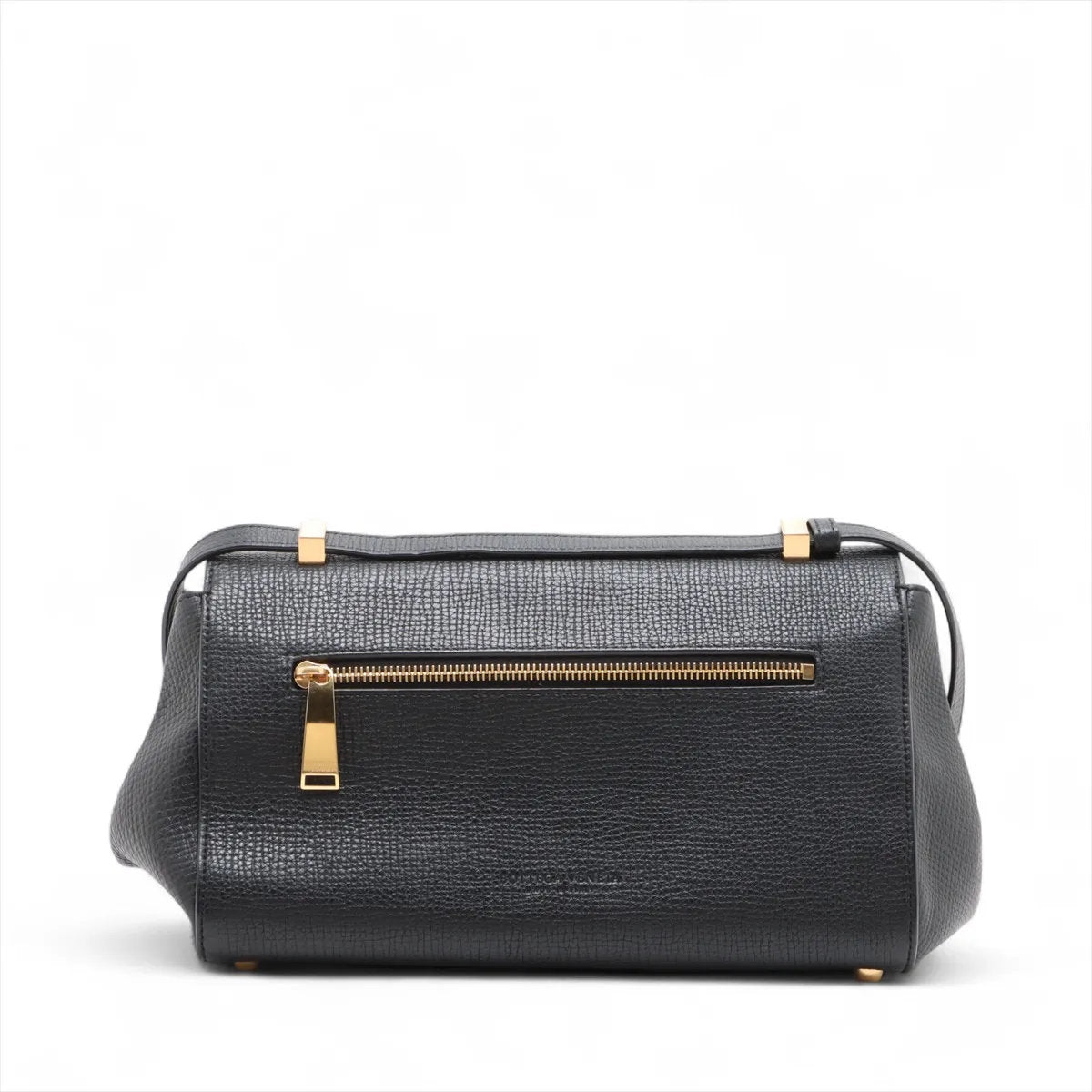 極美品 ボッテガヴェネタ アングル パルメラート レザー ショルダーバッグ 斜め掛け クロスボディ ブラック レディース EEE CV52-10