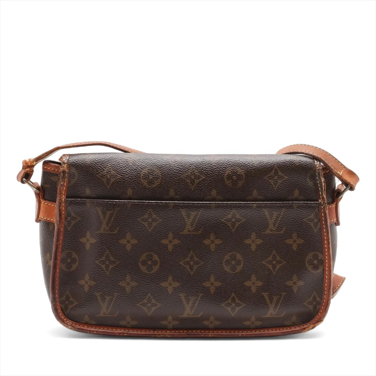 ルイヴィトン モノグラム ソローニュ M42250 レザー ショルダーバッグ 斜め掛け クロスボディ ブラウン 茶色 レディース EEE CV55-2