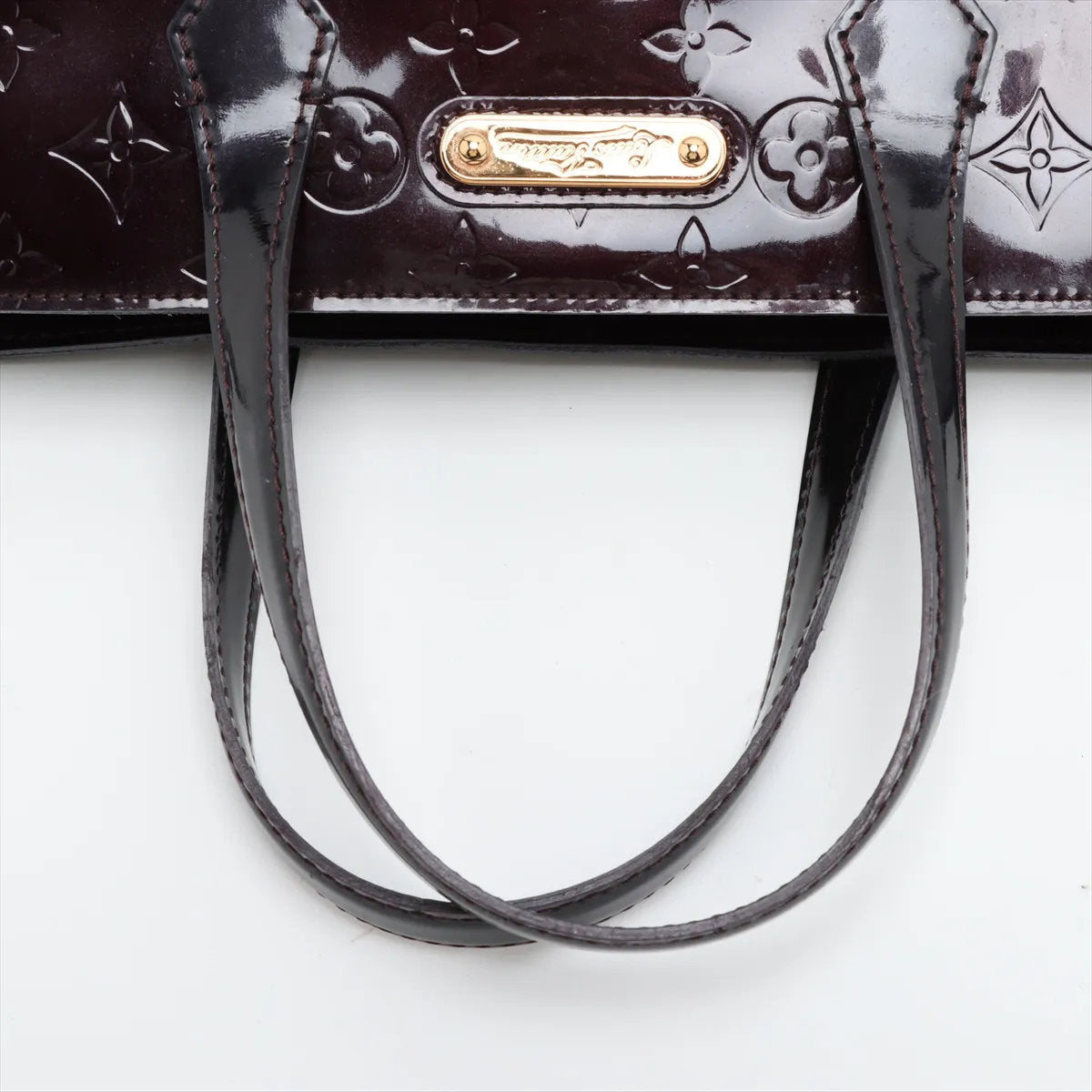 美品 ルイヴィトン モノグラム ヴェルニ ウィルシャー PM M93641 レザー トート バッグ 肩掛け ショルダー レディース EEE CV54-9