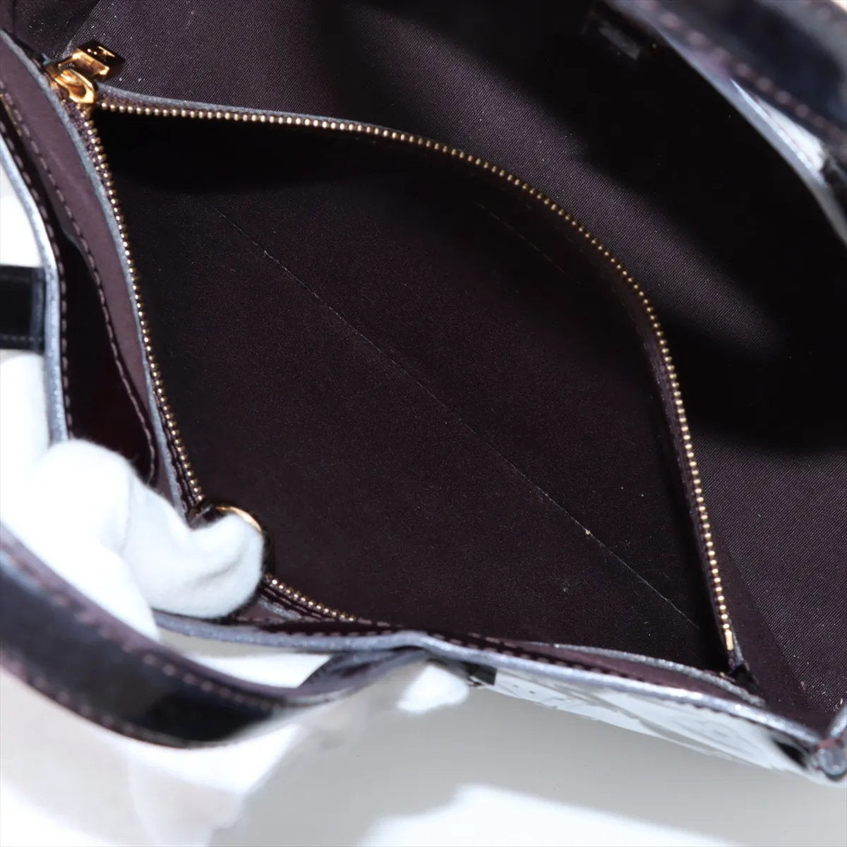 美品 ルイヴィトン モノグラム ヴェルニ ウィルシャー PM M93641 レザー トート バッグ 肩掛け ショルダー レディース EEE CV54-9