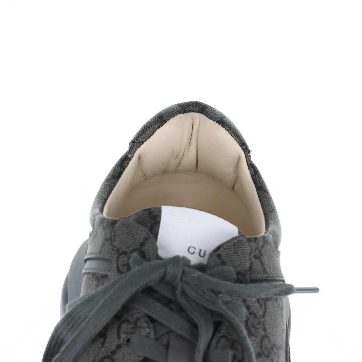 未使用 グッチ GG スプリーム ライトン レザー ローカット スニーカー レースアップ シューズ 靴 11 749626 メンズ RRE CA26-3