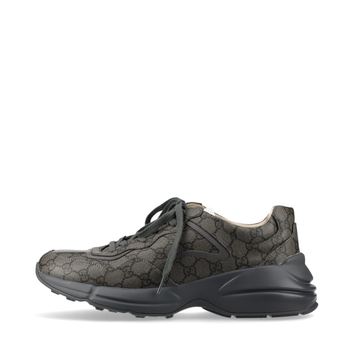 未使用 グッチ GG スプリーム ライトン レザー ローカット スニーカー レースアップ シューズ 靴 11 749626 メンズ RRE CA26-3