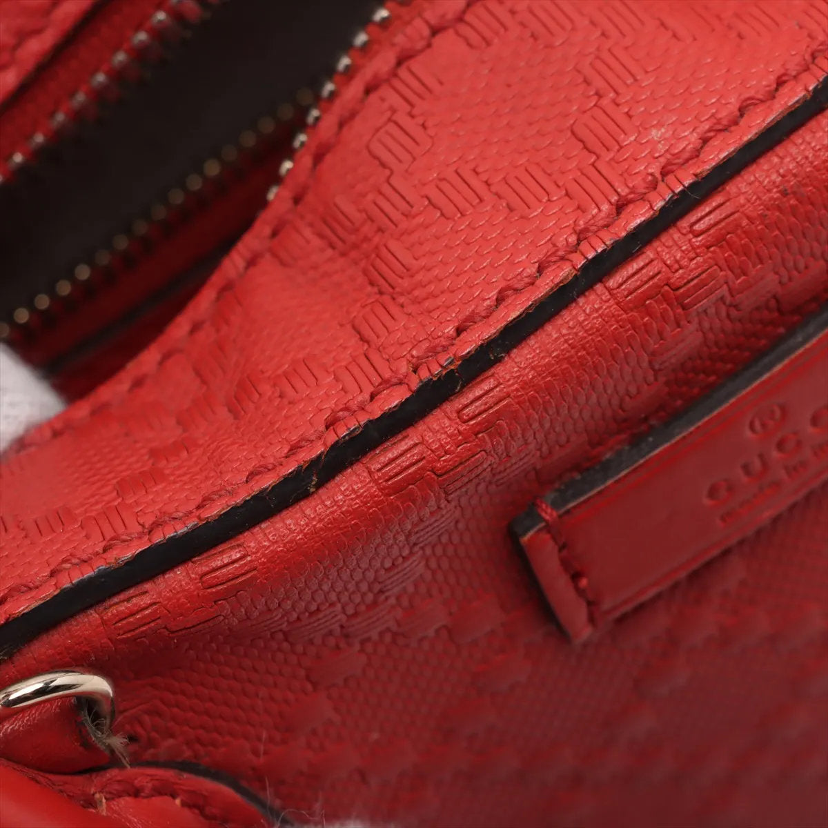 美品 グッチ ディアマンテ レッド 354224 レザー 2WAY ハンドバッグ 斜め掛け ショルダー 本革 ブランド レディース MMM CR52-10