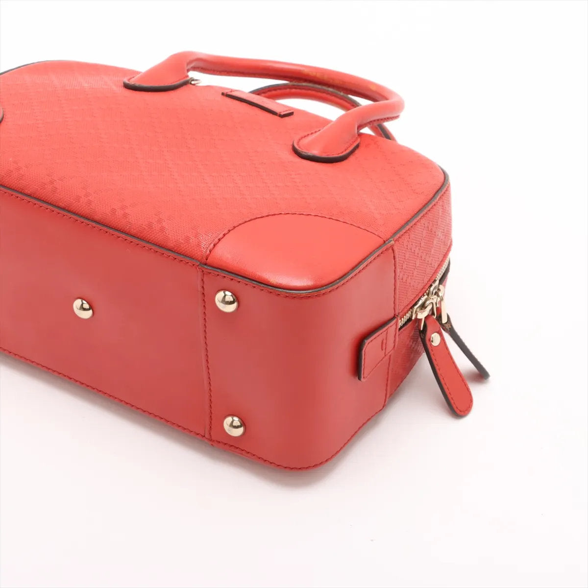 美品 グッチ ディアマンテ レッド 354224 レザー 2WAY ハンドバッグ 斜め掛け ショルダー 本革 ブランド レディース MMM CR52-10