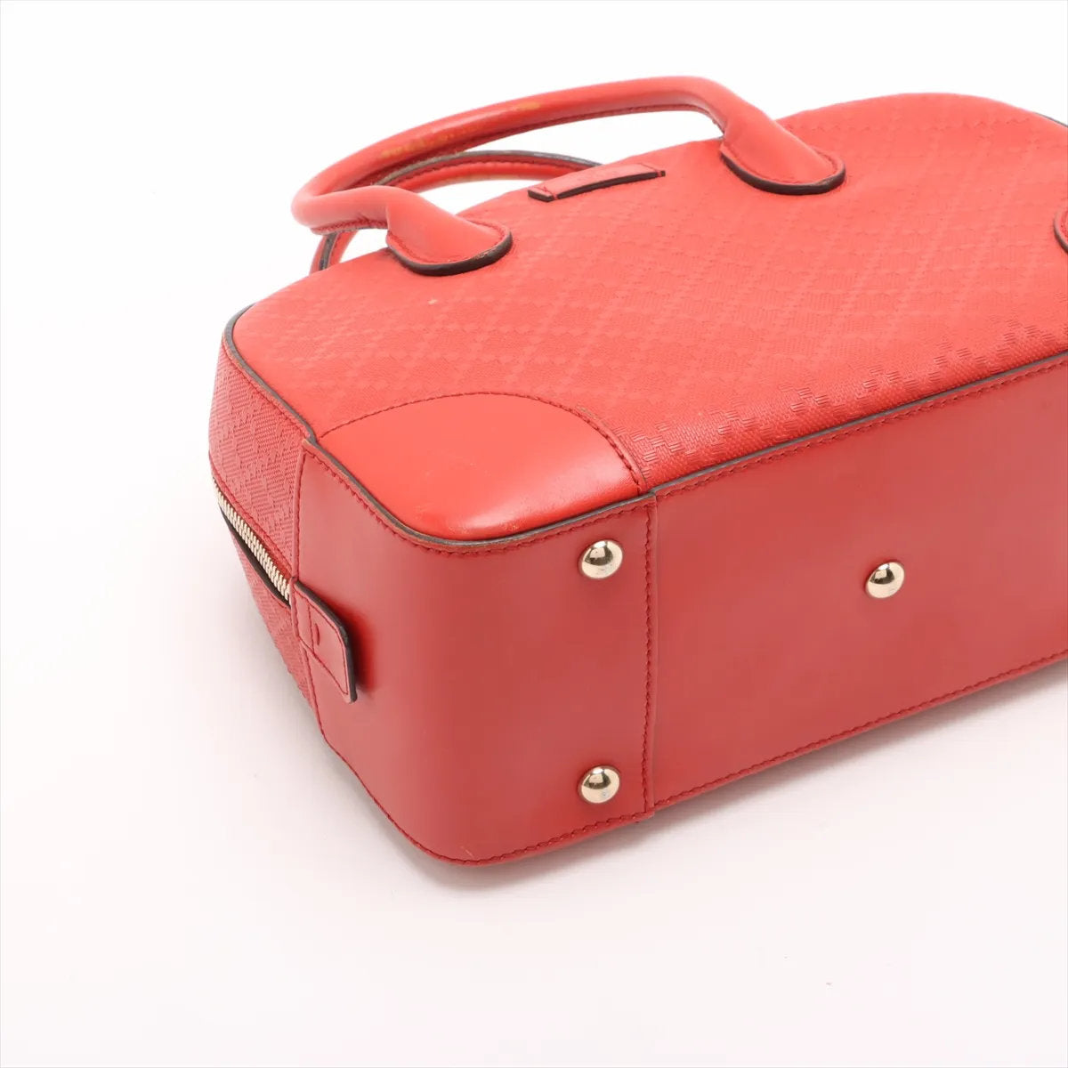 美品 グッチ ディアマンテ レッド 354224 レザー 2WAY ハンドバッグ 斜め掛け ショルダー 本革 ブランド レディース MMM CR52-10