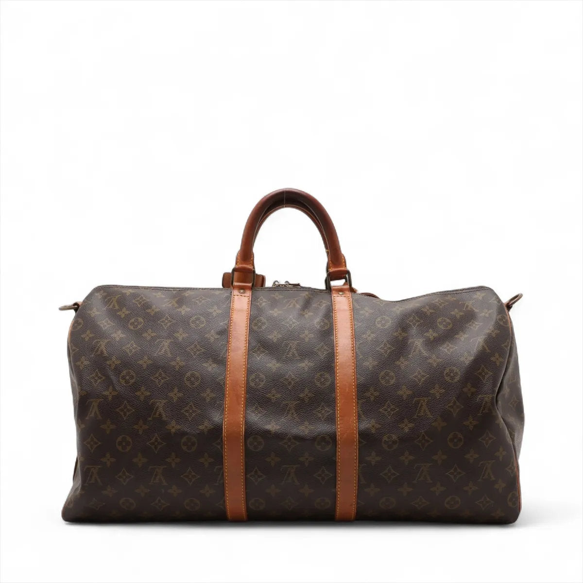 美品 ルイヴィトン モノグラム キーポル バンドリエール 55 M41414 レザー 2WAY ボストン バッグ ショルダー A4 メンズ EEE CV53-6