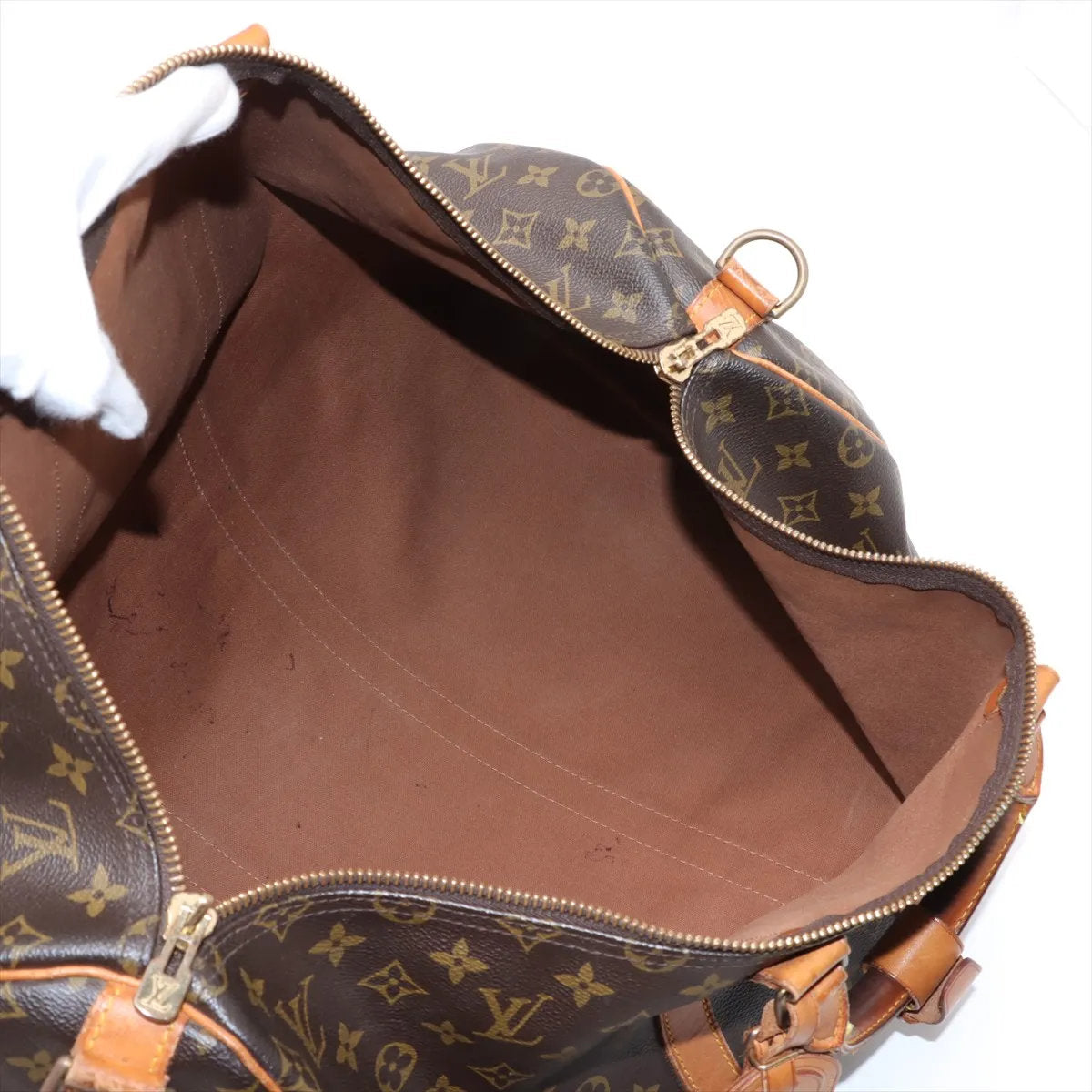 美品 ルイヴィトン モノグラム キーポル バンドリエール 55 M41414 レザー 2WAY ボストン バッグ ショルダー A4 メンズ EEE CV53-6