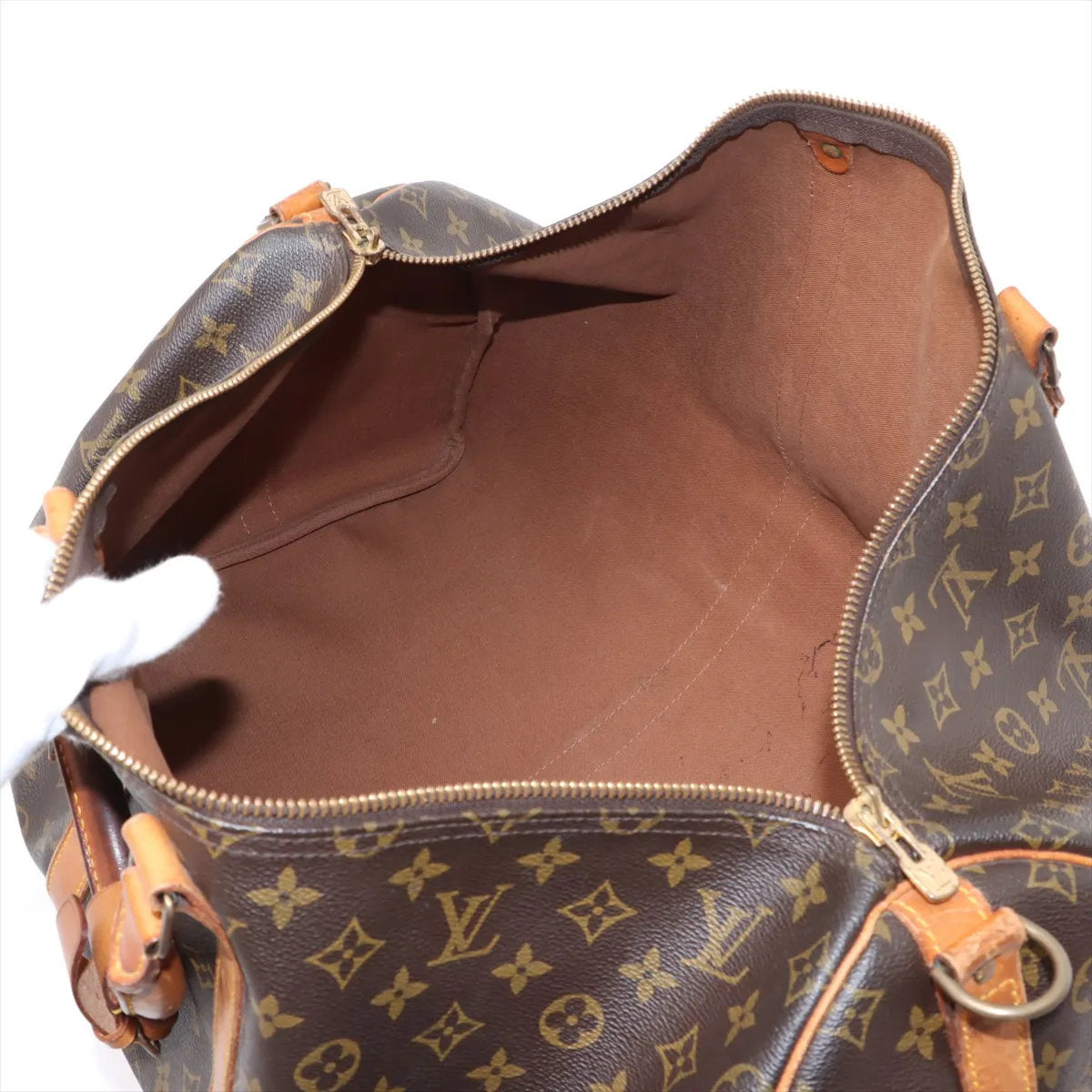 美品 ルイヴィトン モノグラム キーポル バンドリエール 55 M41414 レザー 2WAY ボストン バッグ ショルダー A4 メンズ EEE CV53-6