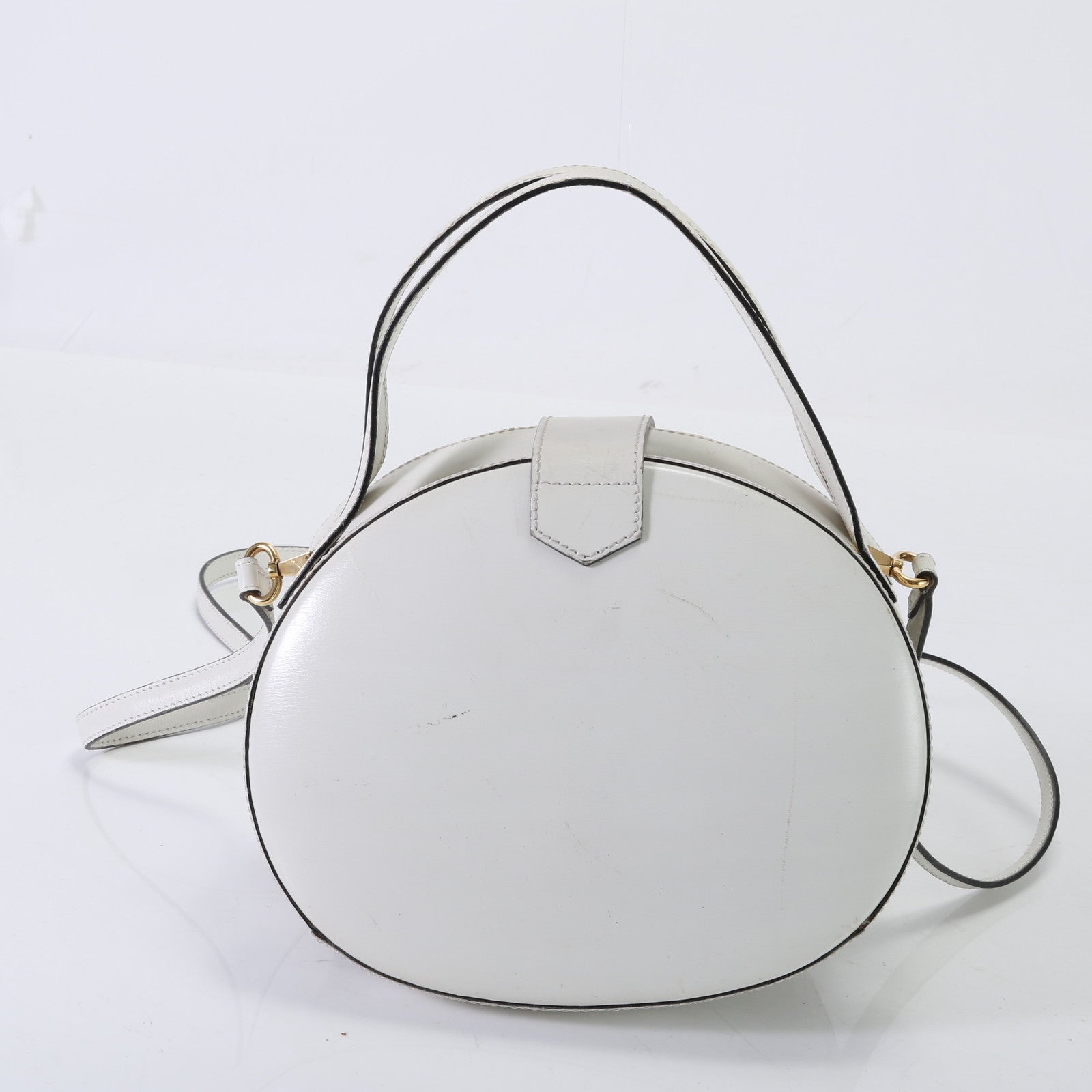 ヴィンテージ ロエベ アナグラム レザー 2WAY ショルダーバッグ 斜め掛け ハンド トート ゴールド 金具 レディース EET D5-5