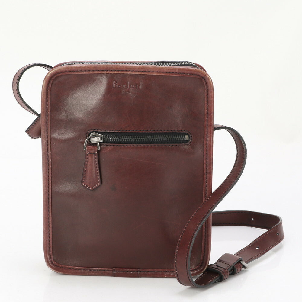 美品 ベルルッティ ジャーナリスト レザー ショルダーバッグ 斜め掛け メッセンジャー ビジネス 通勤 ブランド 高級 MRY AV1-10