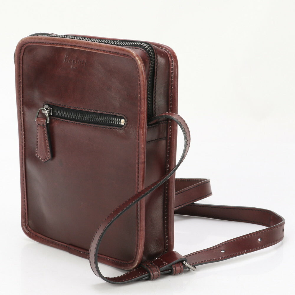 美品 ベルルッティ ジャーナリスト レザー ショルダーバッグ 斜め掛け メッセンジャー ビジネス 通勤 ブランド 高級 MRY AV1-10